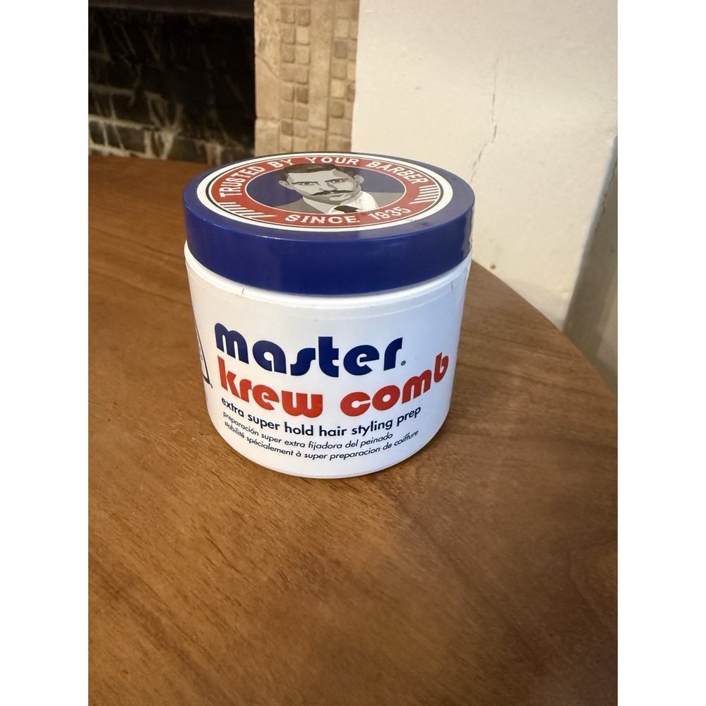 (1) Master Krew Comb Extra Super Hold Hair Styling Prep 4 oz. New Discontinued